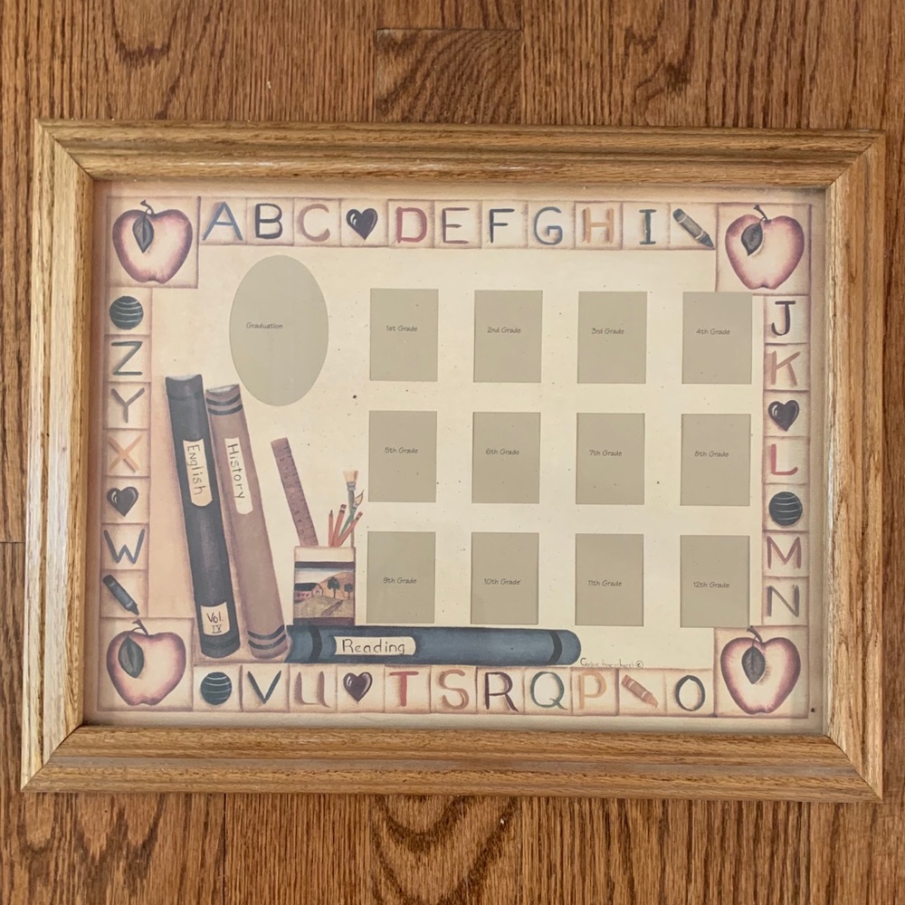 1st-12th GRADE SCHOOL YEAR PICTURE FRAME 🖼 🏫